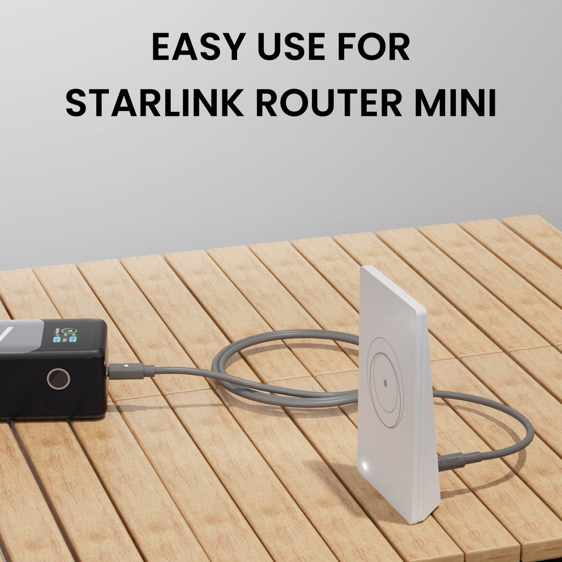 Starlink Router Mini Cable - 2 Pack (1FT + 6.5FT) USB-C to DC Power Cable Compatible with Starlink Mini Router, Plug and Play PD 9V Compatible Replacement for Starlink Internet Kit