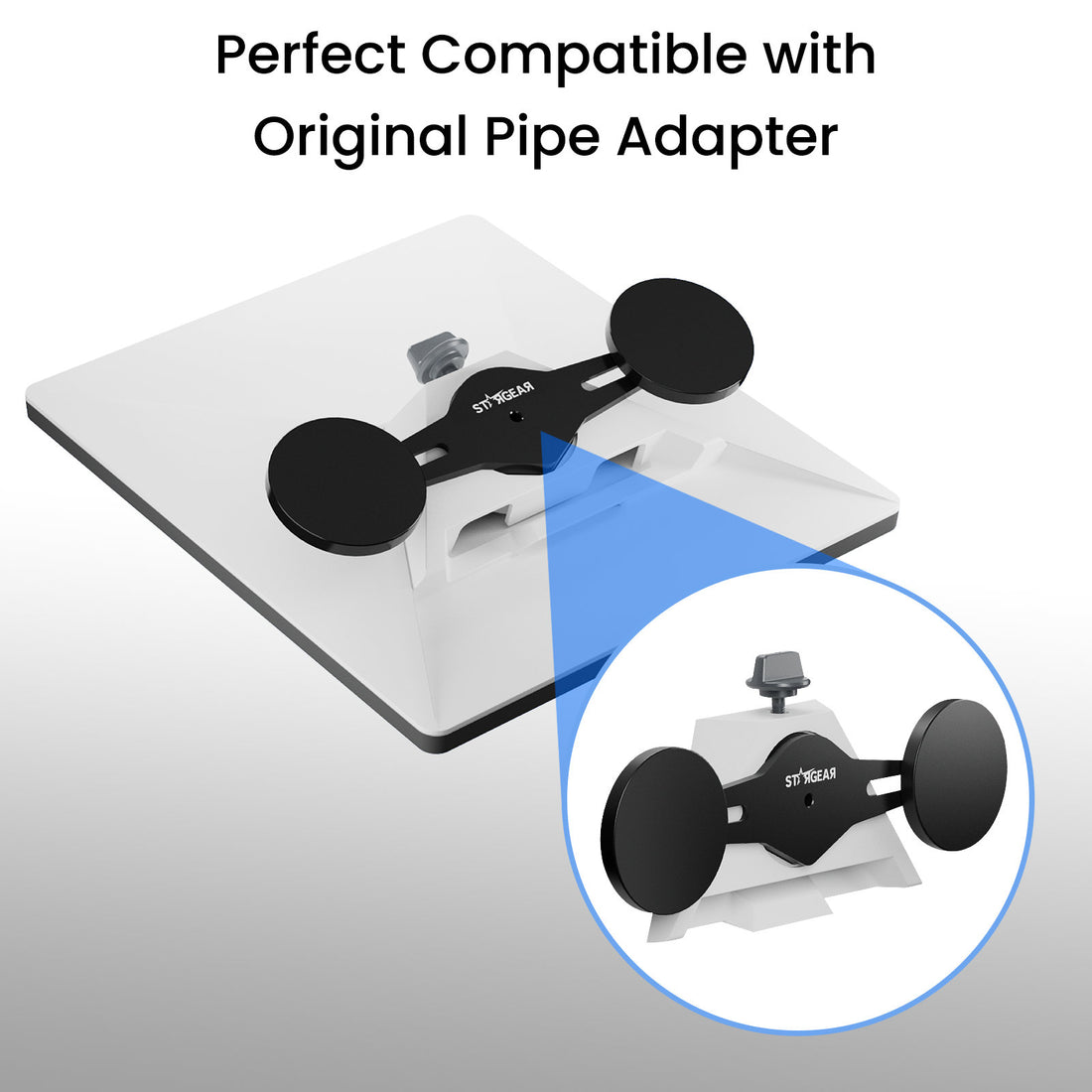 Starlink Mini Tripod Adapter with 50lbs Heavy Duty Magnet Bases, Aluminum Alloy Mount Bracket with 1/4'' Threaded Compatible with Starlink Mini Pipe Mount